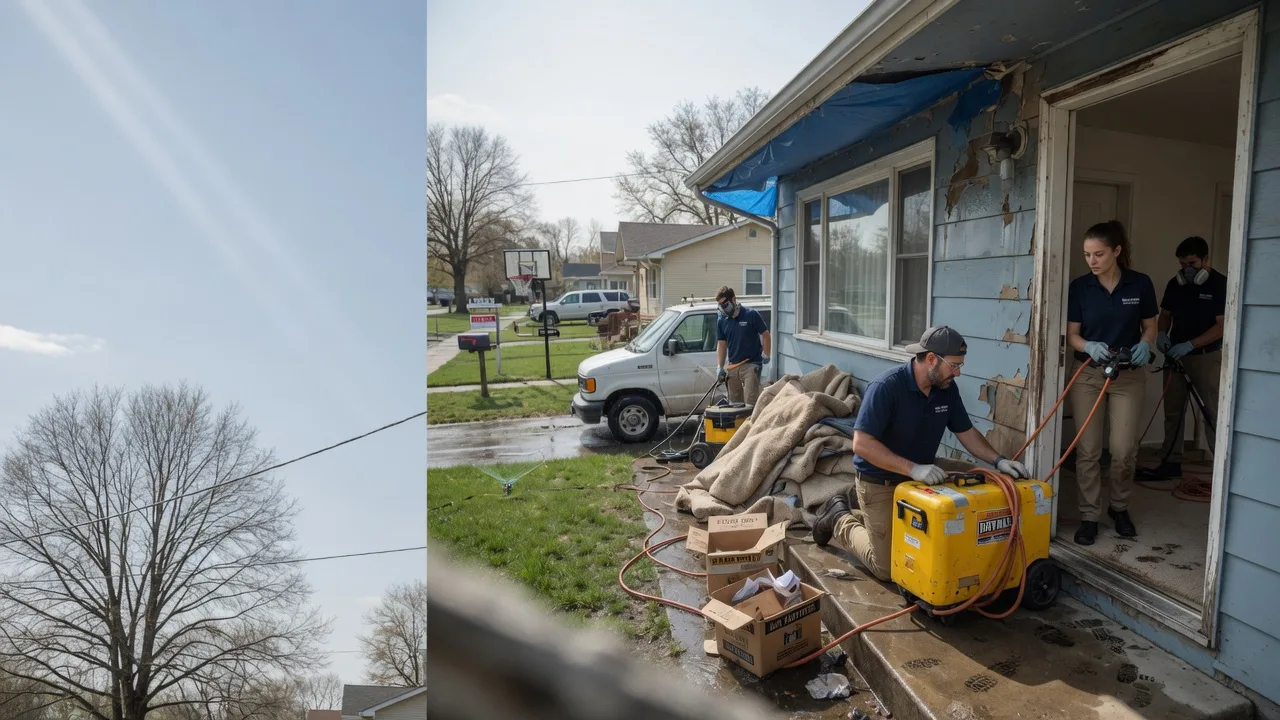 Basement Flood Cleanup in Lookeba, OK near me